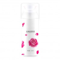 Ze Light 150ml Deep Moisturizing Private Label Facial Rose Cleansing Mousse Foam Facial Cleanser 3D Rose Cleansing Mousse