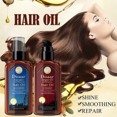 Brand Hair Growth Oil For Men Natural Keratin Argan Oil Essence Daily Repairing Hair Dry Damaged Hair Care Essential Oil