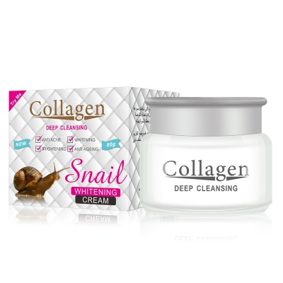 Ze Light Private Label 2020 New Arrival Whitening Collagen Snail Cream Korea Face Black Body Repairing Gel Organic Snail Cream