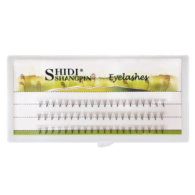 Ze Light Wholesale Custom 3D Faux Single Cluster 5 Lobate Eyelash Fiber Faux Eyelashes Faux Eyelashes