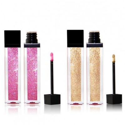 Wholesale No Labels Custom Glitter Lipstick Private Label Lip Gloss