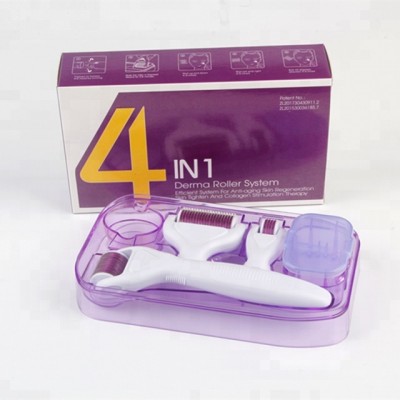 Dermaroller Titanium 4 in 1 Derma Roller Micro Needle