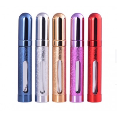 Ze Light OEM Private Labels 12ML Empty Glass Atomizer Perfume Spray Bottles Refillable Plastic Portable Perfume Spray Bottle