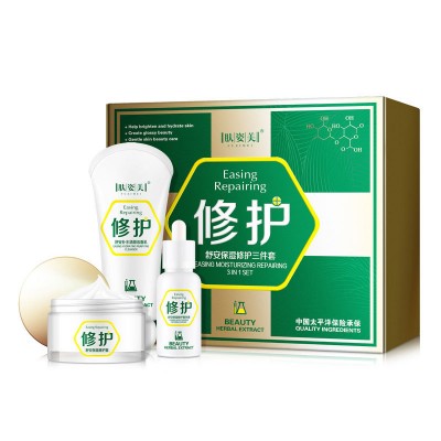 Ze Light Private Label Professional Repairing Whitening Moisturizing Hyaluronic Acid Vitamin C Beauty Korean Face Skin Care Set