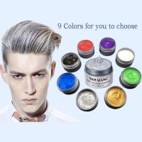 Factory wholesale 9 colors natural hair styling matte cream color dye mud for edge hair control